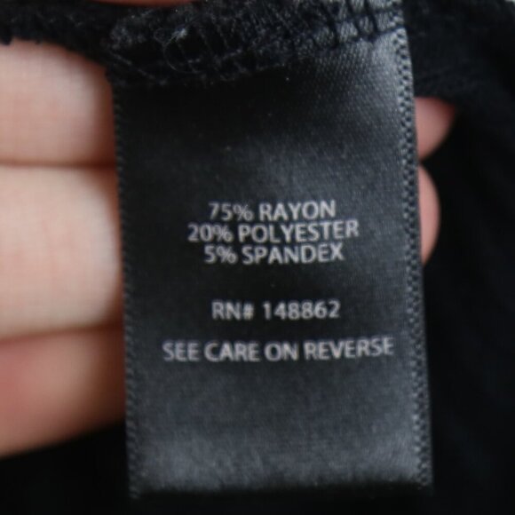 Torrid Light Weight Rib Hacci 3/4 Sleeve Henley Deep Black Top Plus Size 1X - Picture 4 of 7
